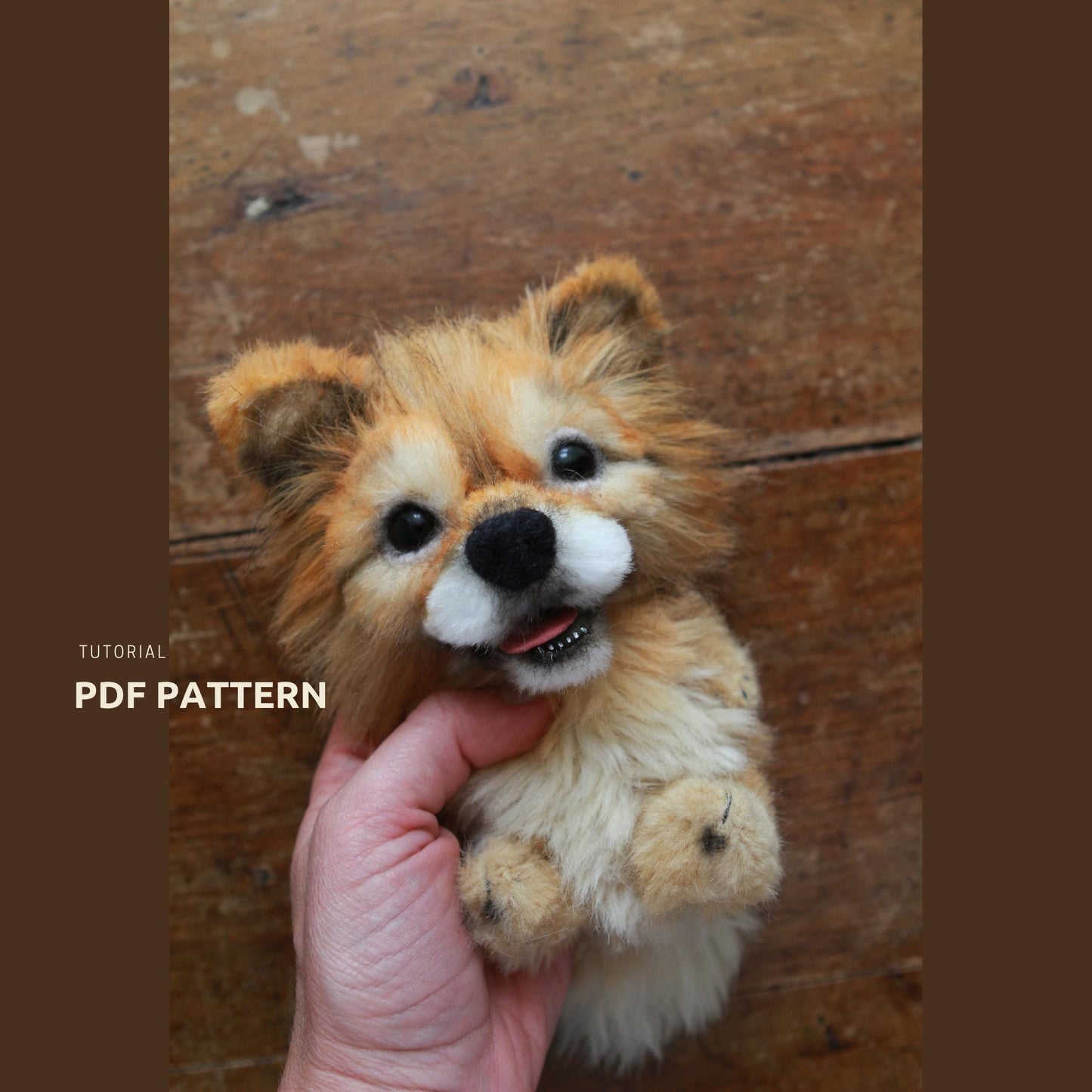 Celebrate Easter with a Handcrafted Touch Adorable Dog Plush Pattern Spring doll sewing pattern projects. Dog stuffed animals, DIY doll gift